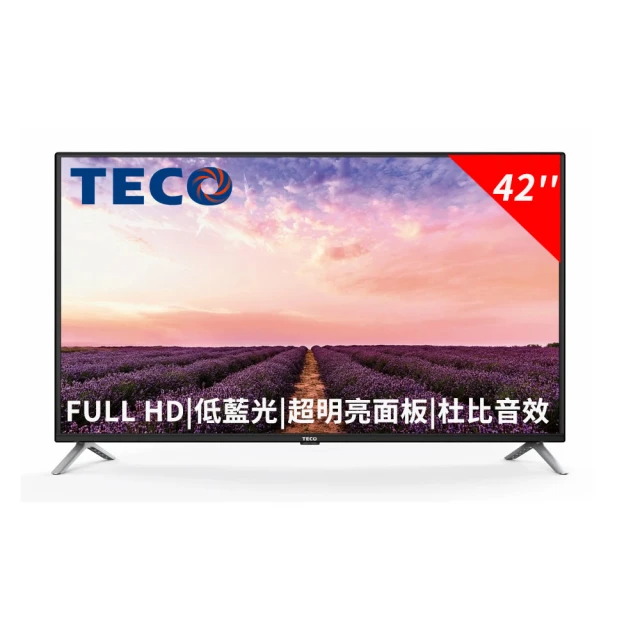 【TECO 東元】42型 FULL HD 低藍光 液晶顯示器(TL42A2TRE)