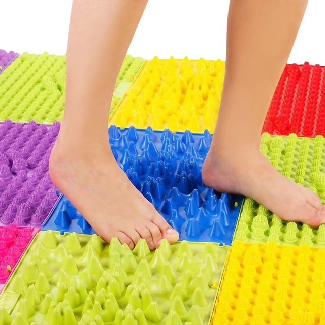 尖頭升級款腳底按摩器-4入組(綠/藍/紫/黃/橘)五色任選